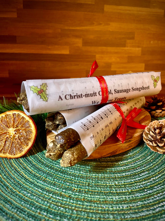 A Christmutt Carol Sausage Songsheet