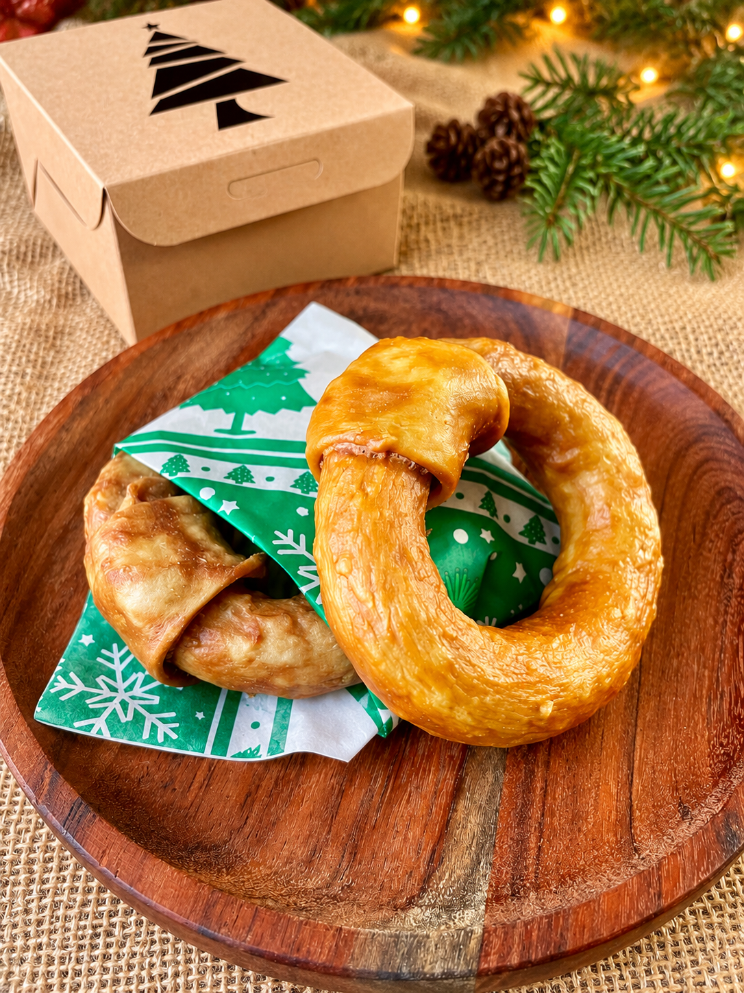 Christmas Collagen Donut Gift Box | Dog Chew Gift Set