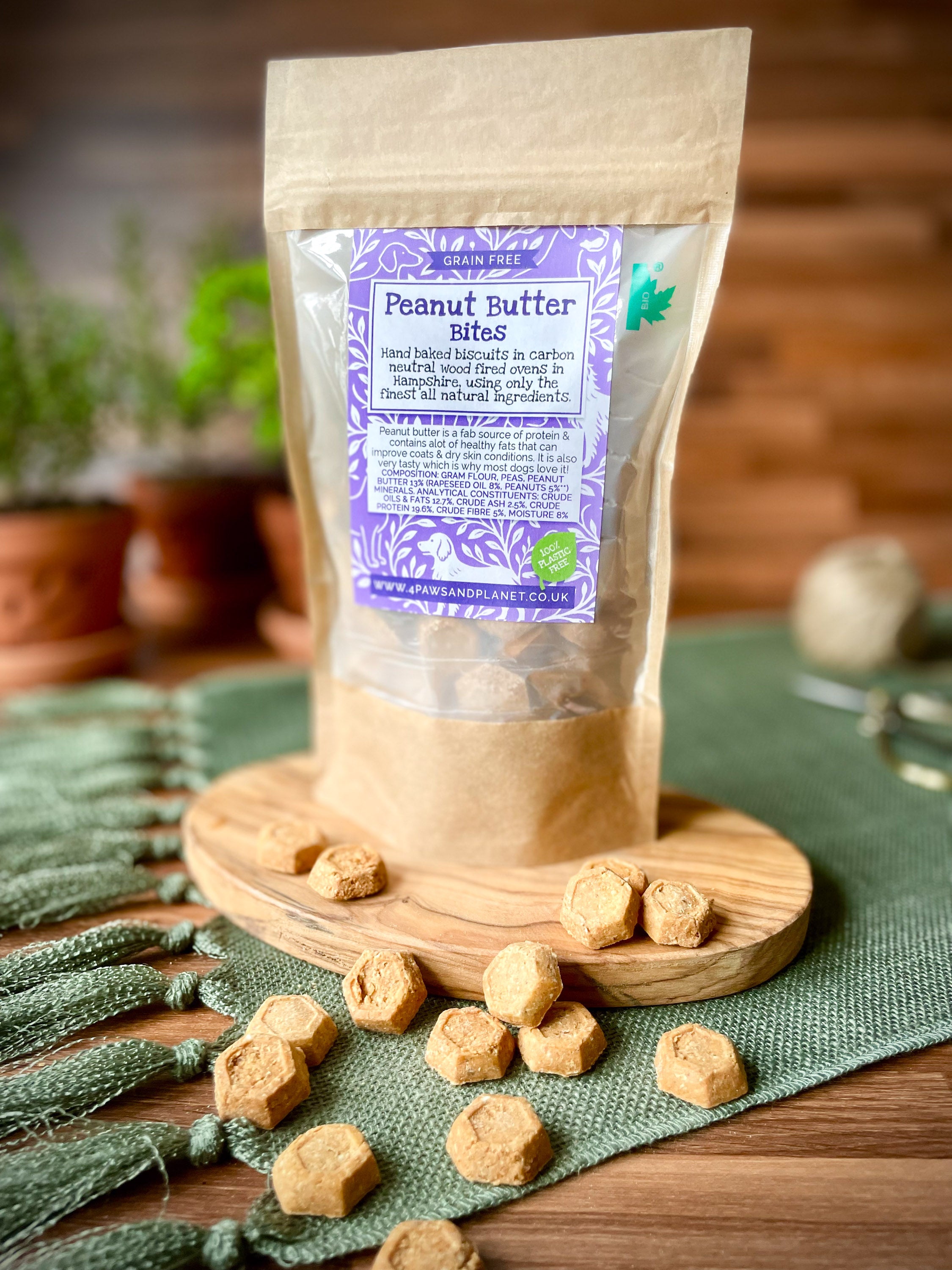 Peanut butter dog biscuits – grain free healthy dog treats