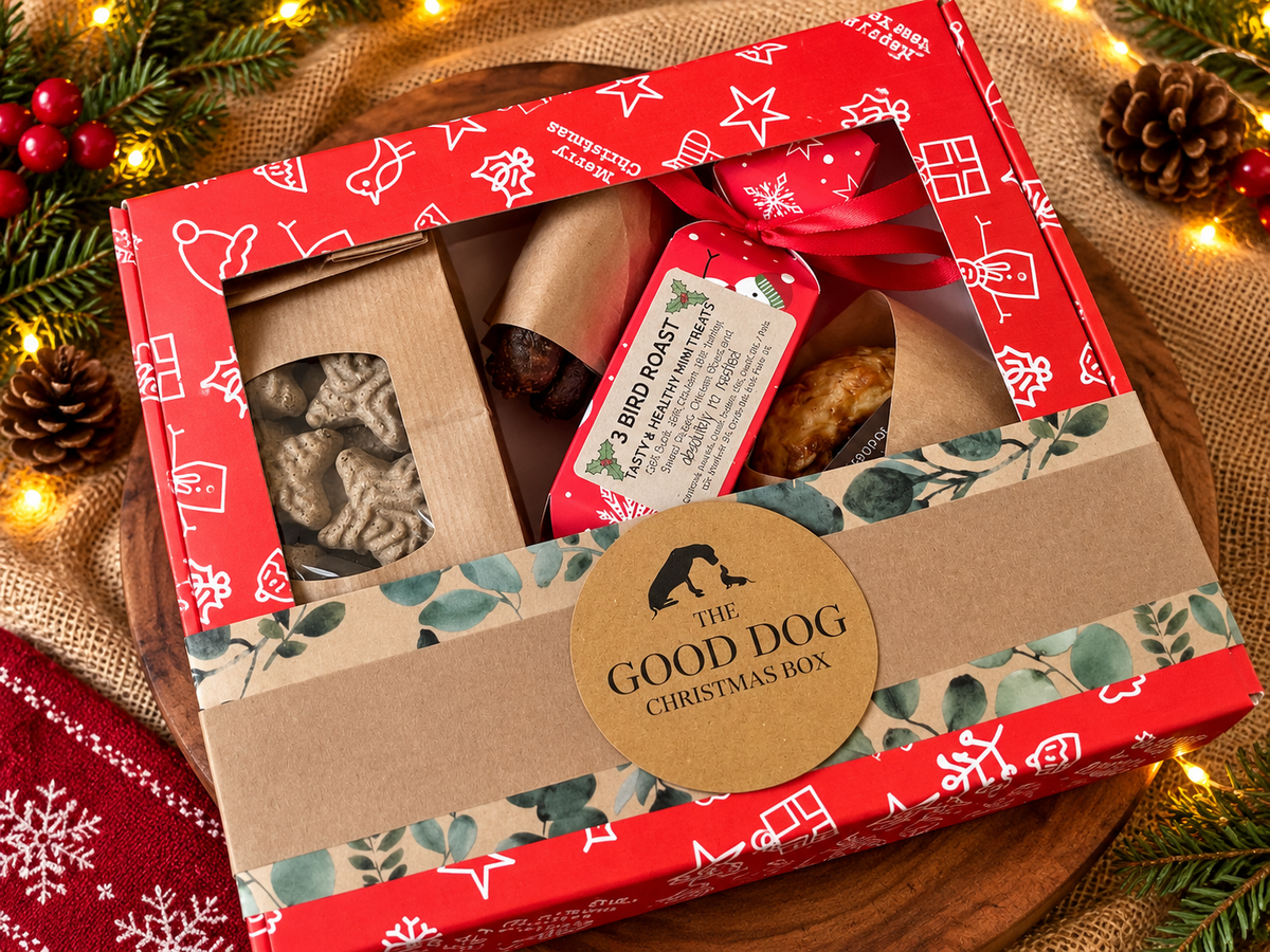 The Good Dog Christmas Box | Christmas Treat Gift Box for Dogs