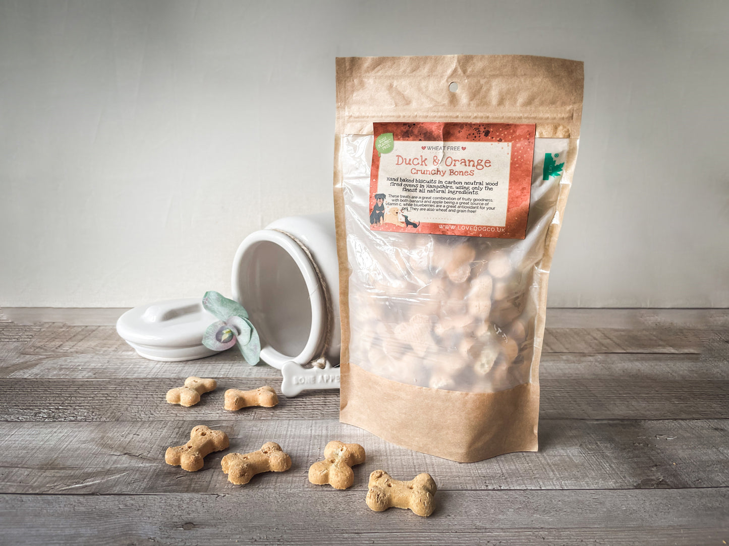 Duck & Orange Crunchy Bones Biscuits