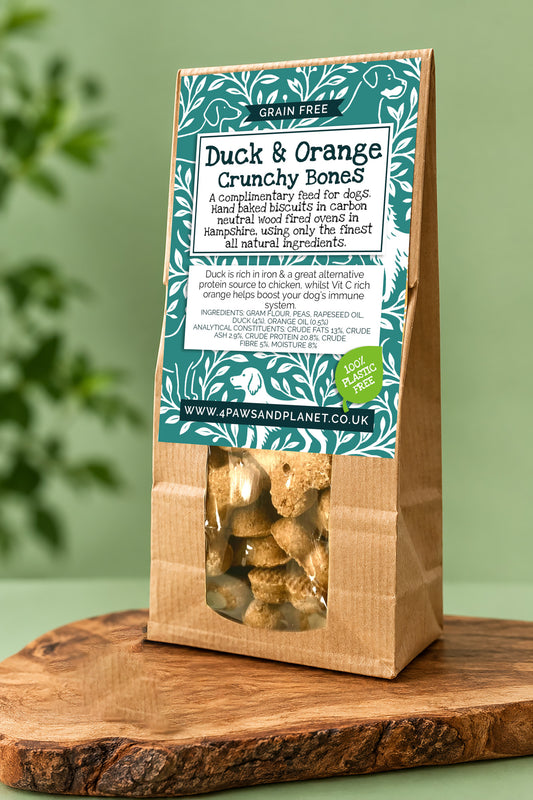 Grain Free Duck & Orange Dog Biscuits
