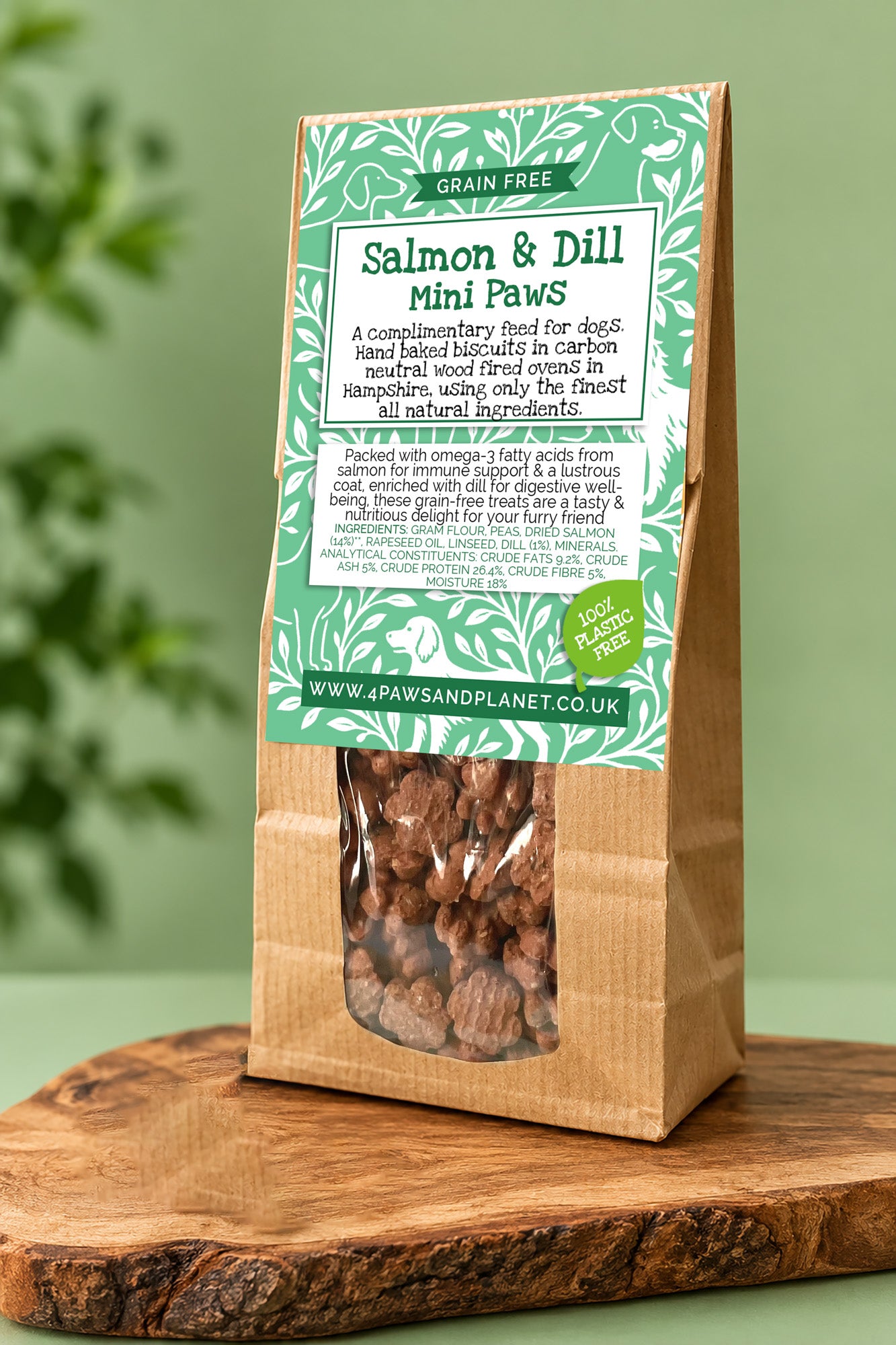 Grain Free Salmon & Dill Mini Paws