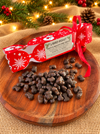 3 Bird Roast Mini Treats | Christmas Dog Treat Cracker