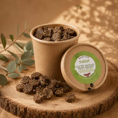 Rabbit Sausage Slices – Gourmet Dog Treats