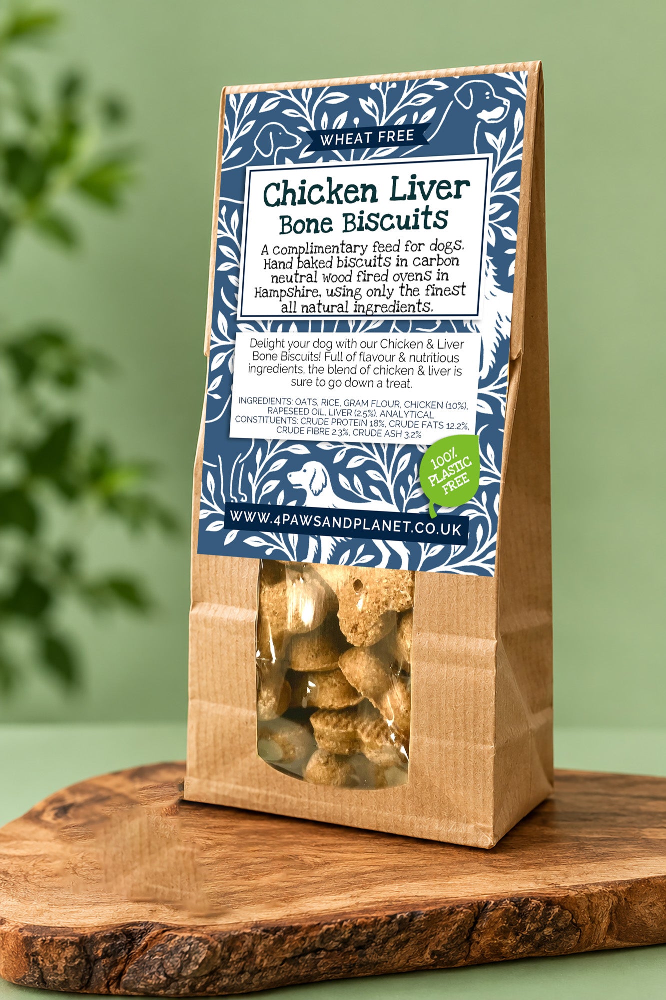 Wheat Free Chicken Liver Crunchy Dog Biscuits